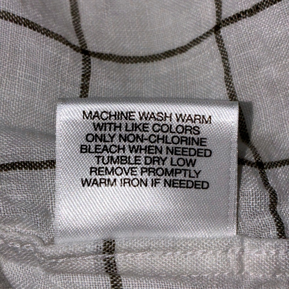 Cremieux Collection 100% Linen‎ Plaid Elbow Patch Long Sleeve Men Size XL - Picture 5 of 6